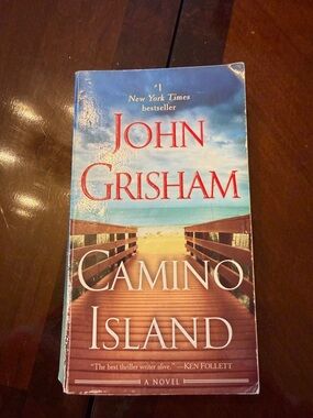 John Grisham "Camino Island" Paperback Book - Blue/Beige Cover